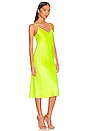 view 2 of 4 Jodie V Neck Slip Dress in Chartreuse