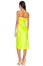 view 3 of 4 Jodie V Neck Slip Dress in Chartreuse