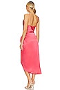 view 3 of 3 Rose Sarong Skirt Dress in Coral Rose