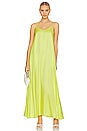 view 1 of 3 Hartley Trapeze Dress in Chartreuse