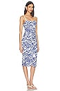 view 3 of 4 VESTIDO MIDI SIN TIRANTES CAPRICE in White Mediterranean