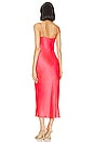 view 3 of 3 Seridie Midi Slip Dress in Neon Coral