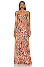 view 1 of 3 Hartley Trapeze Dress in Multi Paisley Scarf