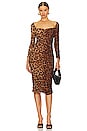 view 1 of 3 Marise Dress in Fawn Leopard
