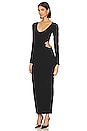 view 3 of 4 Sloane Chain Cutout Knit Dress in Black
