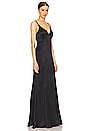 view 2 of 3 Zanna Lace Trim Gown in Black