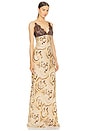 view 2 of 3 Susanna Lace Slip Dress in Ivory Multi Boute Paisley