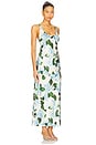 view 2 of 3 Akiya Tank Dress in Ivory & Light Blue Hydrangea