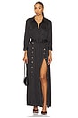 view 1 of 4 Uriah Shirt Dress With Buttons in Black