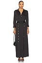 view 2 of 4 Uriah Shirt Dress With Buttons in Black
