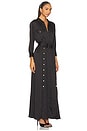 view 3 of 4 Uriah Shirt Dress With Buttons in Black
