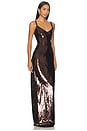 view 2 of 4 Karma Sequin Maxi Dress in Chocolate