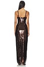 view 3 of 4 Karma Sequin Maxi Dress in Chocolate