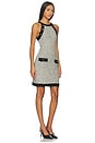 view 2 of 4 Alanna Knit Shift Dress in White & Black
