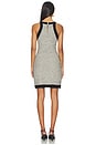 view 3 of 4 Alanna Knit Shift Dress in White & Black