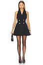 view 1 of 3 Royalty Fit & Flare Mini Dress in Black