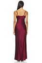 view 3 of 3 Sayla Bias Cut Maxi Dress in Dark Port