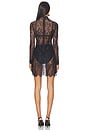 view 3 of 3 ROBE MINI EN DENTELLE HENRIETTA in Black