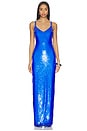 view 1 of 4 Karma Sequin Maxi Dress in Cobalt
