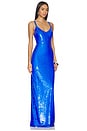 view 2 of 4 Karma Sequin Maxi Dress in Cobalt