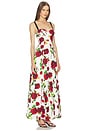 view 2 of 3 Sutton BDD Strap Maxi Dress in White & Red Romantic Rose