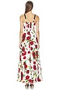 view 3 of 3 Sutton BDD Strap Maxi Dress in White & Red Romantic Rose