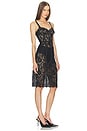view 2 of 3 Jennifer Lace Bustier Midi Dress in Black