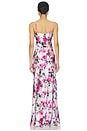 view 3 of 3 Serita Maxi V Neck Bias Dress in Pink Multi Water Rose