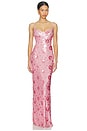 view 1 of 4 MAXIVESTIDO LENTEJUELAS KARMA in Light Rose Sequin