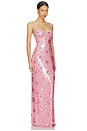 view 2 of 4 MAXIVESTIDO LENTEJUELAS KARMA in Light Rose Sequin