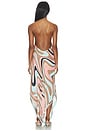 view 3 of 3 VESTIDO MIDI ELISE in Ice Blue Multi