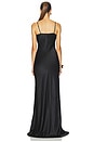 view 3 of 3 Selene Lace Cowl Gown in Black