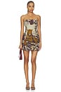 view 1 of 4 Tapestry Mini Dress in Multi Leopard