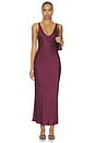 view 1 of 3 VESTIDO AKIYA in Merlot Red