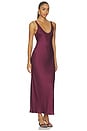 view 2 of 3 VESTIDO AKIYA in Merlot Red