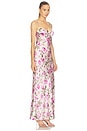 view 2 of 3 ROBE SAYLA BIAS CUT MAXI in Light Purple Grand Floral Rose