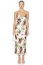 view 1 of 3 ROBE SERIDIE MIDI SLIP in Ecru & Mv Romantic Rose