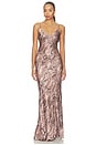 view 1 of 4 ROBE SERITA MAXI BIAS  in Multi Western Snake Print