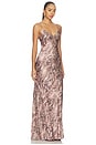 view 2 of 4 ROBE SERITA MAXI BIAS  in Multi Western Snake Print