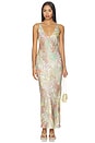 view 1 of 4 VESTIDO AKIYA TANK  in Green Multi Cluster Paisley