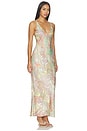 view 2 of 4 VESTIDO AKIYA TANK  in Green Multi Cluster Paisley