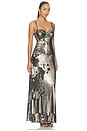 view 2 of 4 ROBE SAYLA BIAS CUT MAXI  in Smokey Olive