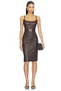 view 1 of 4 VESTIDO HALIA  in Coffee Bean