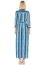 view 3 of 3 Cameron Long Shirt Dress in Blue Multi Stripe