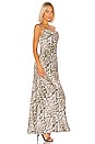 view 2 of 3 Arianne Bias Maxi Slip Dress in Natural Multi Python