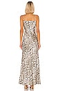 view 3 of 3 Arianne Bias Maxi Slip Dress in Natural Multi Python
