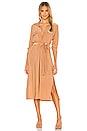 view 1 of 3 Rivi Long Shirt Dress in Nude