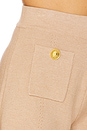 view 6 of 6 PANTALONES CORTOS DE PUNTO LOTTIE in Dark Cappuccino & Gold