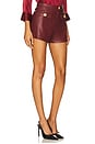 view 2 of 6 Dionne Faux Leather Short in Black Cherry