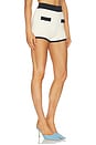 view 2 of 6 Lumi Trim Knit Micro Short in Vintage White & Black